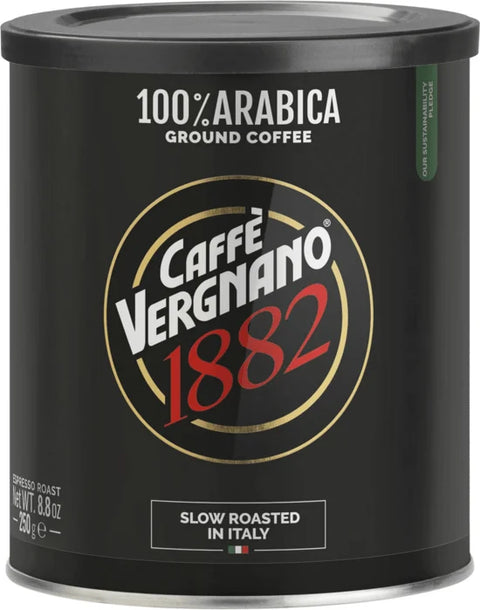 Caffè Vergnano 1882 100% Arabica ground coffee 6x 250g