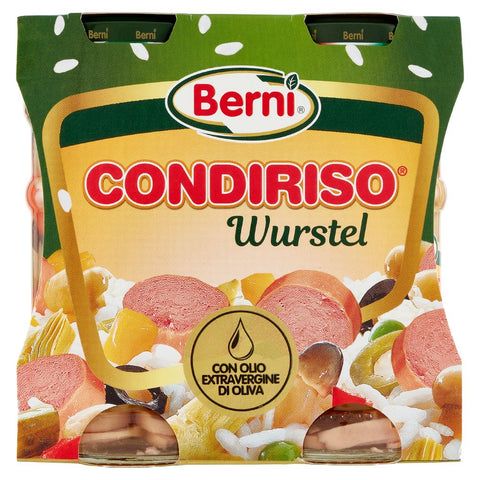 6x Berni Condiriso Wurstel Vegetable dressing for rice salads with sausages 2x 300g