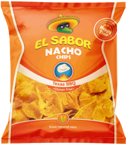 El Sabor Texas BBQ Nachos 18x 100g BBQ Flavored Chips
