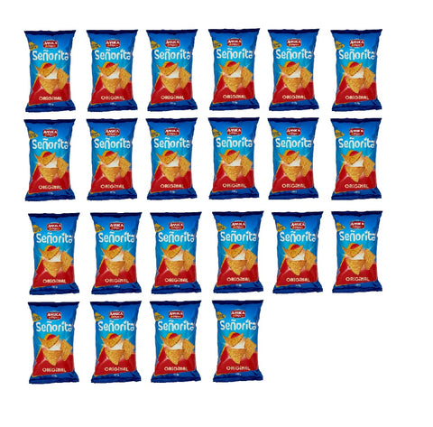 22 x Amica Chips Señorita Tortilla Classica Corn Snacks Salty Snack 200 g Bag