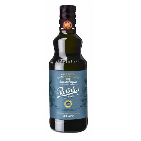 Pantaleo Olio Extra Vergine di Oliva IGP Olio di Puglia Extra Virgin Olive Oil PGI Puglia Oil 500 ml
