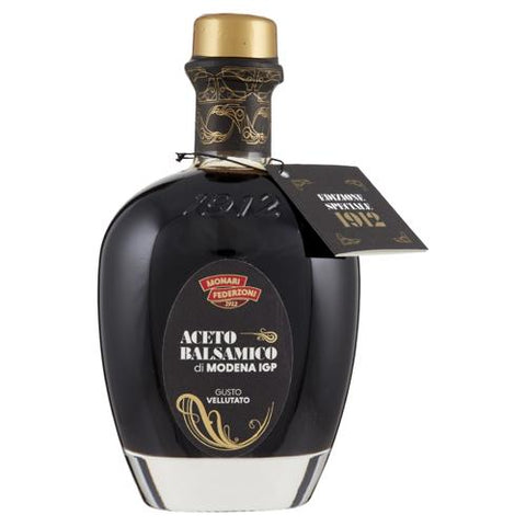 3x Monari Federzoni Aceto Balsamico di Modena IGP Gusto Vellutato Balsamic Vinegar of Modena PGI Velvety Flavor 250 ml