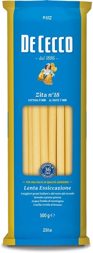 10x Pasta De Cecco 100% Italian Zita N°18 Pasta 500g + Italian Gourmet Polpa 400g