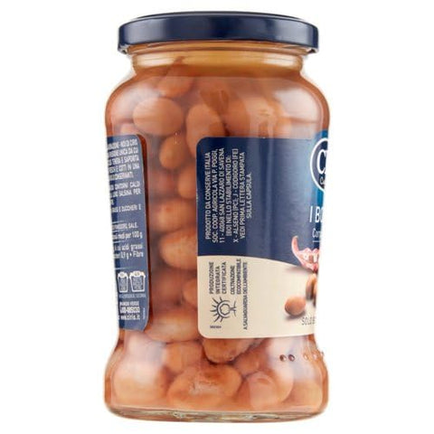 Cirio I Borlotti, Corposi e Saporiti, Borlotti Beans, full-bodied and flavorful, 100% Italian, 12 370g glass jars