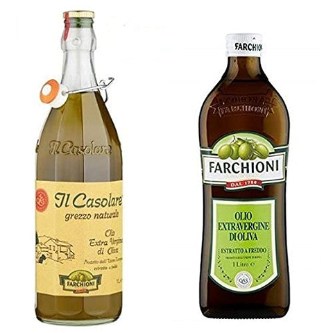 3 x Farchioni Il casolare Grezzo Naturale 1 L Extra Virgin Olive Oil Olive Oil Olive Oil + 1 x Farchioni Classico Extra Virgin Olive Oil 1 L Olive, Virgine Olive Oil