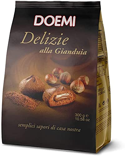 Doemi Delizia Gianduia Biscuits Filled with Gianduia Cream 300 g Biscuit Cake Pack of 6