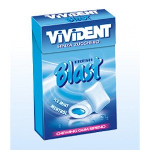 Vivident Fresh Blast Blue Pencil Case 20 Packs