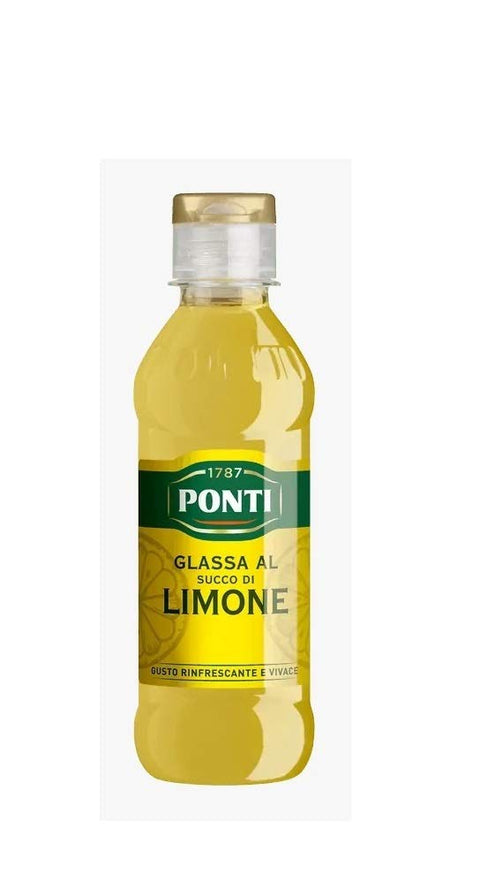 12x Ponti Glassa al succo di Lime Gastronomic Glaze with Lemon Juice Spice Sauces 220g Refreshing and Lively Taste