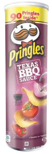 Pringles Barbeque, Pack of 3 (3 x 165 g Tubs)