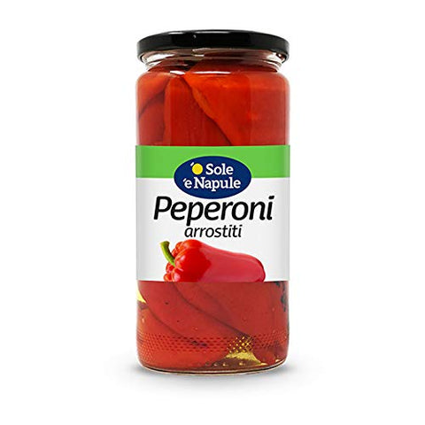 Natural Roasted Peppers - 480g 'o Sole 'e Napule