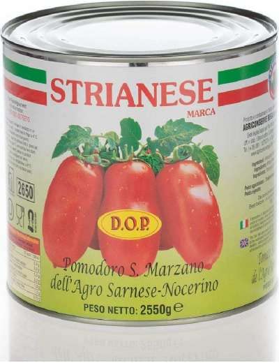 Tomato San Marzano dell'Agro Sarnese Nocerino - 2500 g x 6 milk