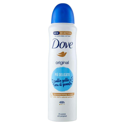 12 x Dove Deo Spray Original Classic Moisturising Body Deodorant Cream