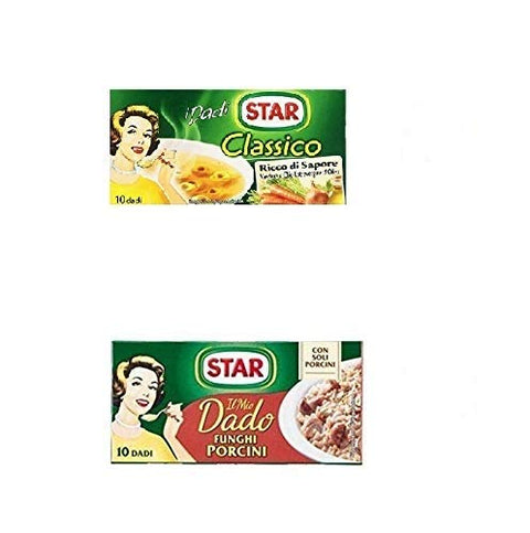 3x Star dado funghi porcini + 3x Star classico porcini mushrooms soup cubes broth