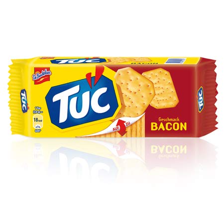 12 x Tuc Bacon Salt Biscuits Crackers Salted Pastry Ham 100 g