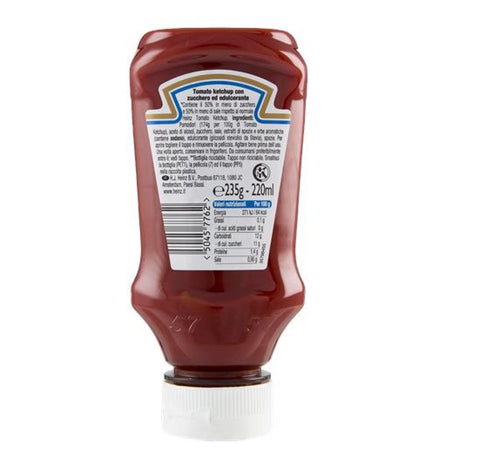 10x Heinz Tomato Ketchup 50% Meno Zucchero e Sale 50% Less Sugar and Salt 235 g