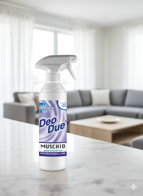 3x Deo Due – Profumatore Bifase  Muschio 500ml air and fabric freshener