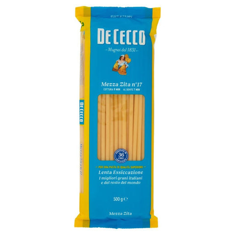 10 x Pasta De Cecco 100% Italian Mezza Zita N°17 Pasta 500 g + Italian Gourmet Polpa 400 g