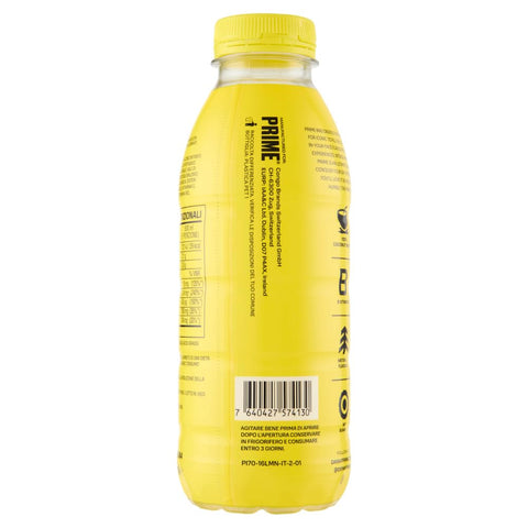 Prime Limone Hydration 12x 500ml Refreshing lemon drink in a bottle, sports drink for fitness, workout, work, college, travel, office