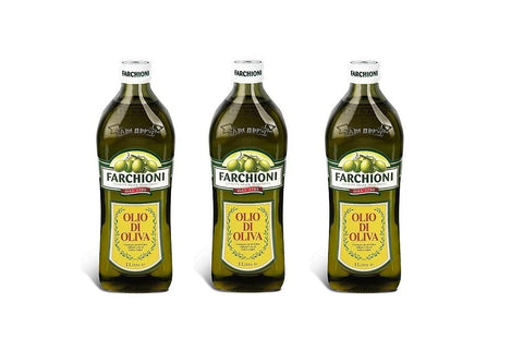 Farchioni Olio di Oliva Italian Olive Oil Glass, 1 Litre (Pack of 3)