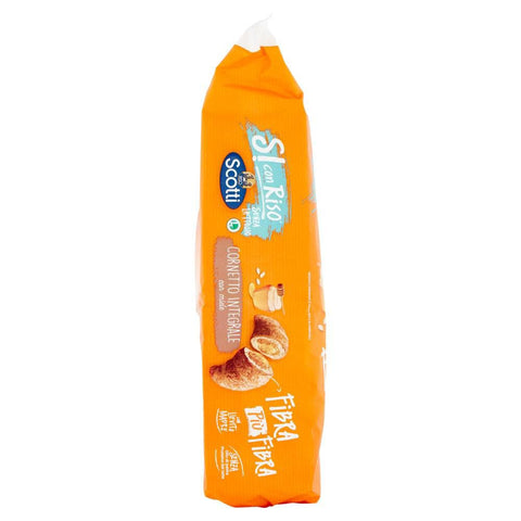 10x Scotti Riso Scotti Si con Riso Cornetti integrali con miele lactose-free fibre plus fibre whole grain croissant with honey 250 g