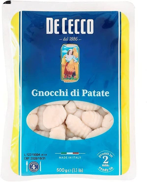 Pasta De Cecco 100% Italian Gnocchi di patate pasta, 500 g, pack of 10