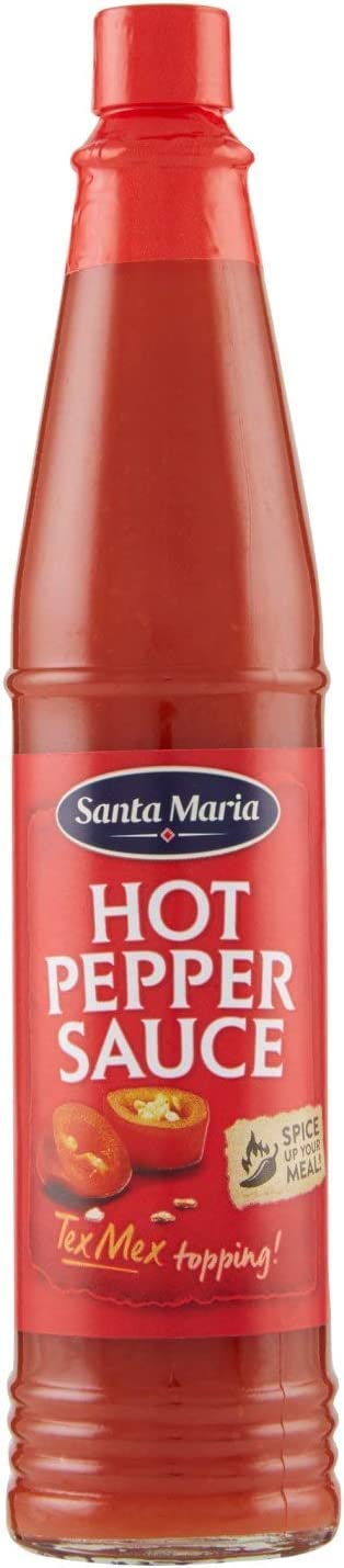 6 x Santa Maria Hot Chili Sauce, Perfect Accompaniment to Mexican and Non-Mexican Dishes 85 ml Bottle