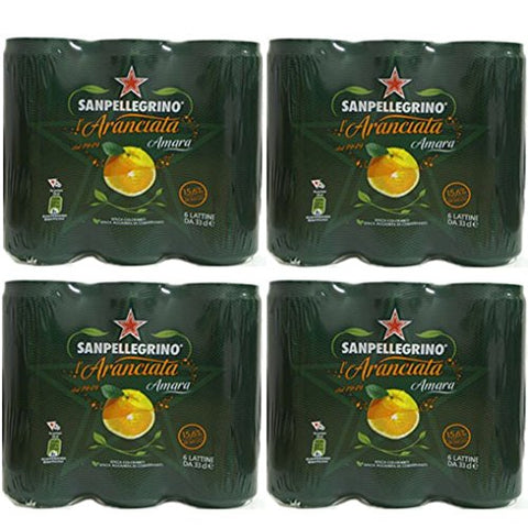 SanPellegrino Aranciata Amara Lemonade 'Bitteroange', 330 ml, Pack of 24