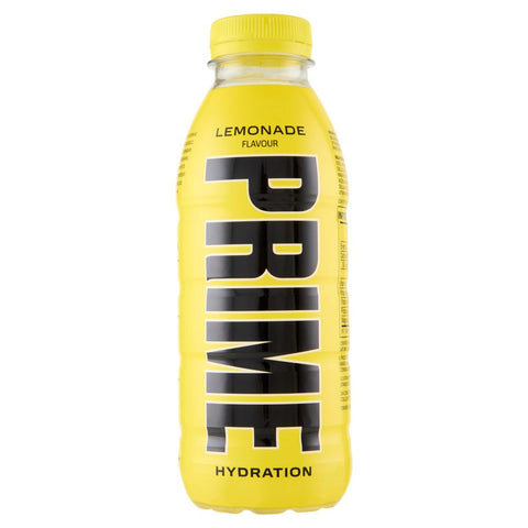 Prime Limone Hydration 12x 500ml Refreshing lemon drink in a bottle, sports drink for fitness, workout, work, college, travel, office