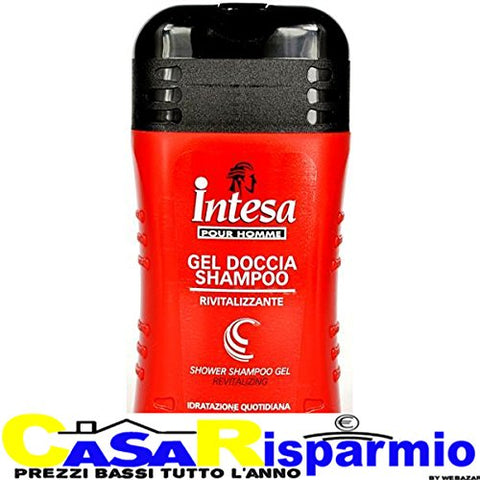Intesa Pour Homme Ginseng Shower Gel & Shampoo 6 x 250 ml