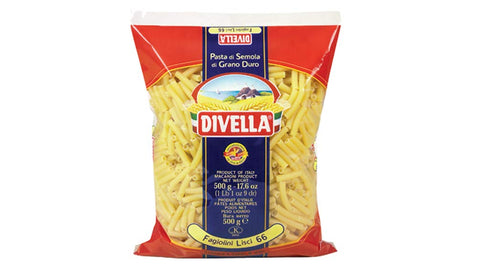 10x Pasta Divella 100% Italian N°66 Fagiolini Lisci 500g