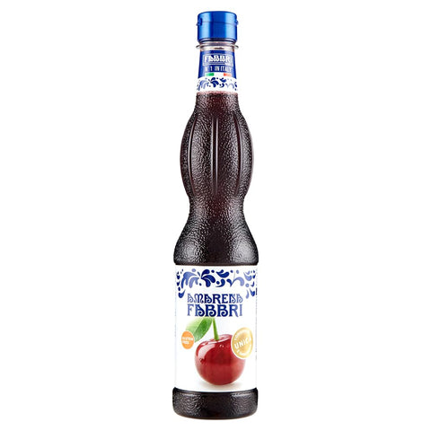 FABBRI 1905 - Amarena Syrup Natural Black Cherry Aroma for Refreshing Drinks, as Garnish for Ice Cream or for Refining Cooking and Baking Recipes, 560 ml