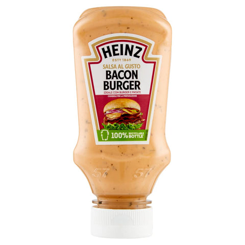3 x Heinz Salsa Bacon Burger Smoked and Flavoured Bacon Sauce 225 g