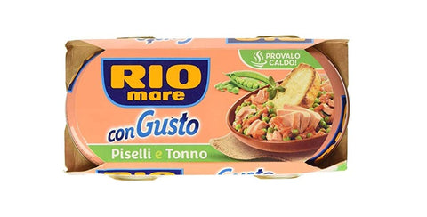 Rio Mare Piselli e Tonno Ready Meals Tuna Peas 2 x 160 g Instant Food Pack of 3