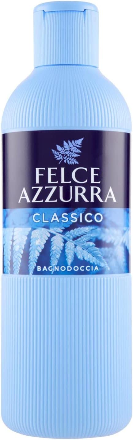 6 x Felce Azzurra Classic Shower Gel, Moisturising 650 ml + Italian Gourmet Polpa 400 g