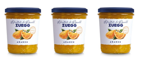 Zuegg Marmellata di Arance Orange Jam Hand Picked Fruit 330 g Pack of 3