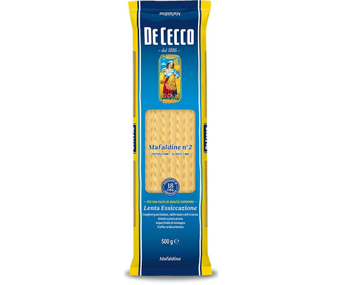 De Cecco Mafaldine No. 2 Pasta, Pack of 4 (4 x 500 g)