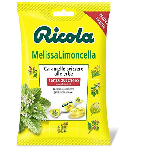 Ricola Melissa Limoncella Candy with Lemon and Menthol without Sugar 70 g