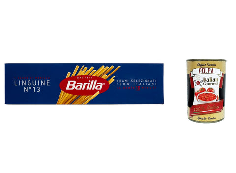 10x Pasta Barilla Linguine No. 13 Italian Noodles 500 g Pack + Italian Gourmet Polpa 400 g