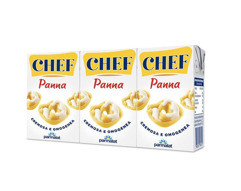 12 x Parmalat Panna Chef Classica Cream Cooking Cream for Cooking 3 x 125 ml