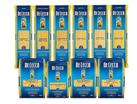 Pasta De Cecco 100% Italian Fantasy Pack 10 x 500 g Noodles