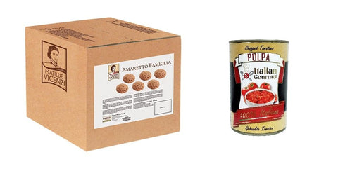 Matilde VIcenzi Amaretti Box 2 kg + Italian Gourmet Polpa 400 g