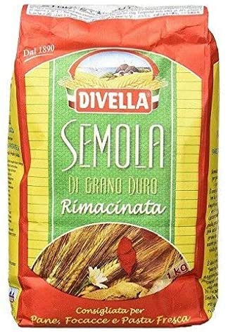 Durum Wheat Semola - Semola di Grano Duro Rimacinata - 12 x 1000 g Storage Pack 12 kg
