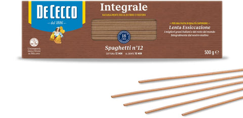 De Cecco Spaghetti Whole Pasta 500g - Pack of 5