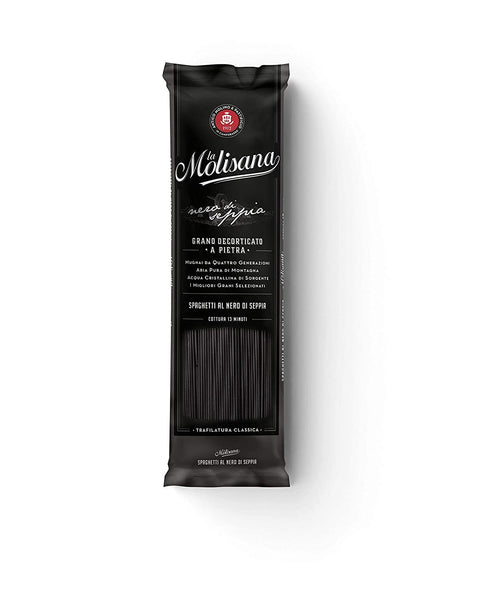 SPAGHETTI PASTA "LA MOLISANA" WITH SEPIA BLACK - 12 x 500 g - 6 kg - AL NERO DI SEPPIA