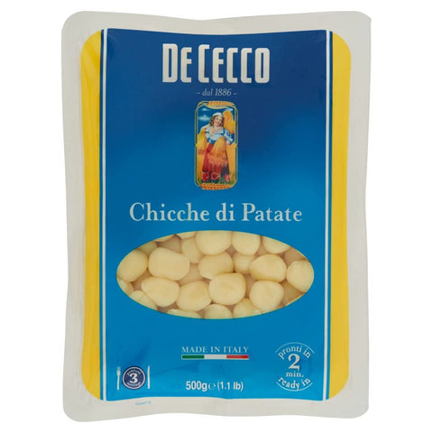 10 x Pasta De Cecco 100% Italian Chicche di Patate Pasta, 500 g, Potato Paste + Itlaian Gourmet Polpa 400 g