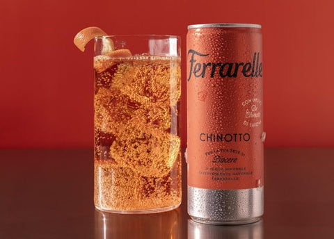 Ferrarelle Chinotto, Italian soft drink with Chinotto infusion, sparkling water, 24 x 250ml