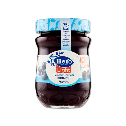 Hero Light Mirtilli jam Light spreads Blueberries Italy 280 g