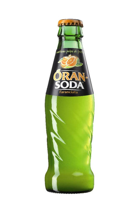 Oransoda Campari Group Orange Soda Orange Juice Drink Glass Bottle 200 ml Soft Drink Pack of 48