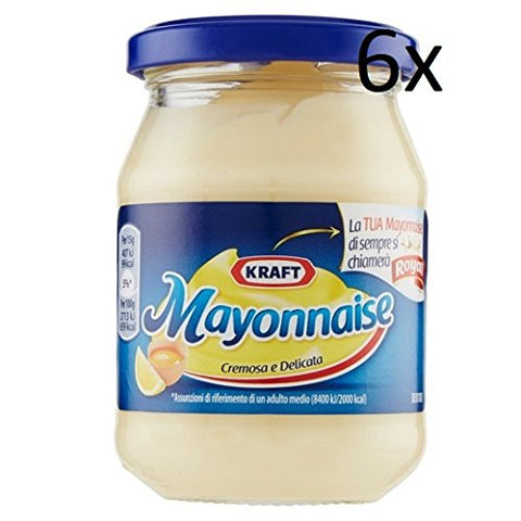 6x Kraft Classic Mayonnaise Mayo Classic Fryer Sauce Sauce Glass 175 g