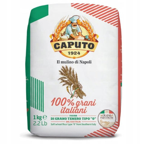 10 x Farina Molino Caputo 100% Grani Italiani, Flour Type "0" Pizza Flour Pizza Flour 1 kg with 100% Italian Grains + Italian Gourmet Polpa 400 g